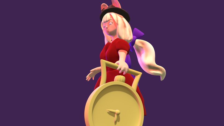 White Bunny 3D Model