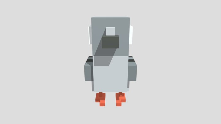 Poopy Pigeon - Crossy Road 3D Model