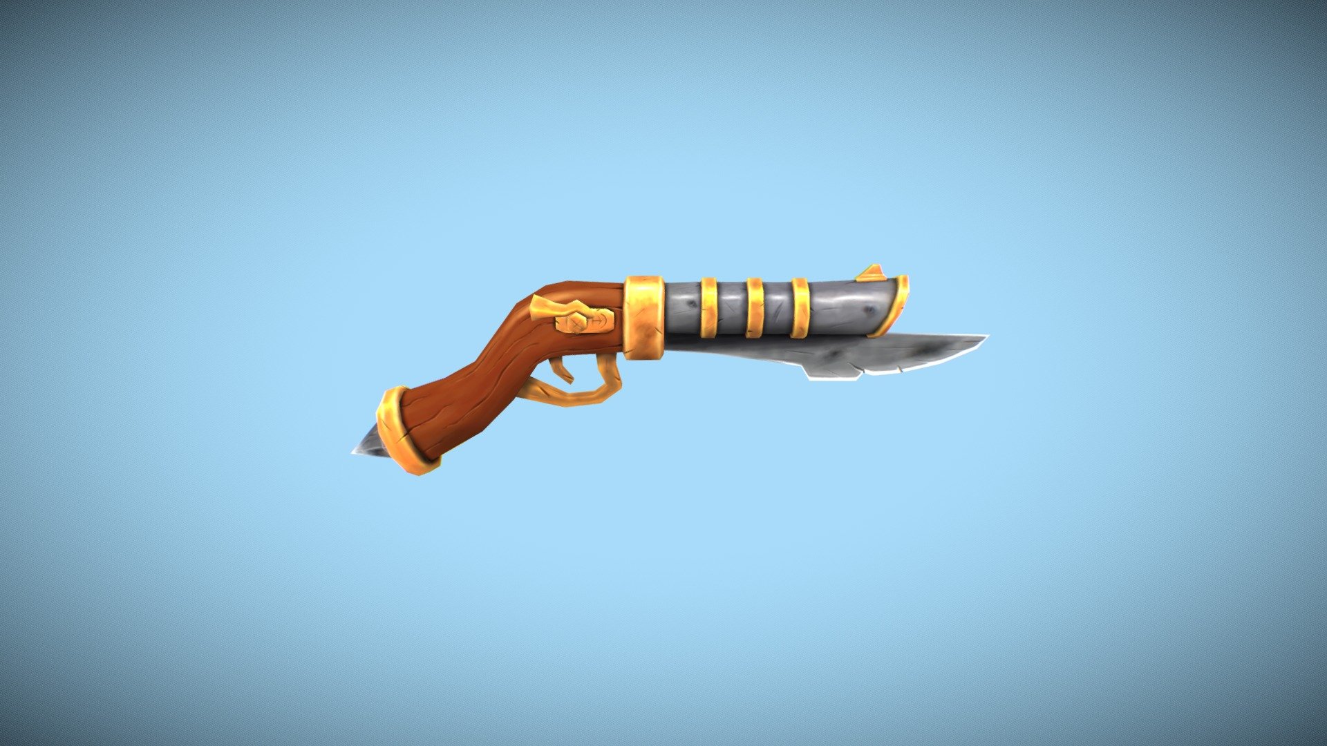 Pistol - Lowpoly - Handpainted