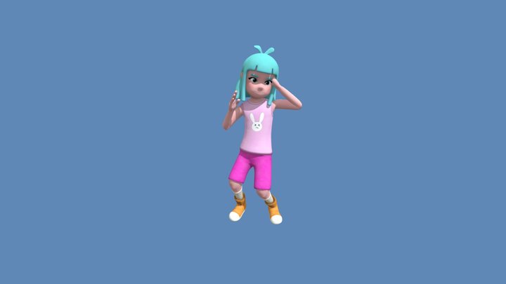 614230004 Amy Macarena Dance 3D Model