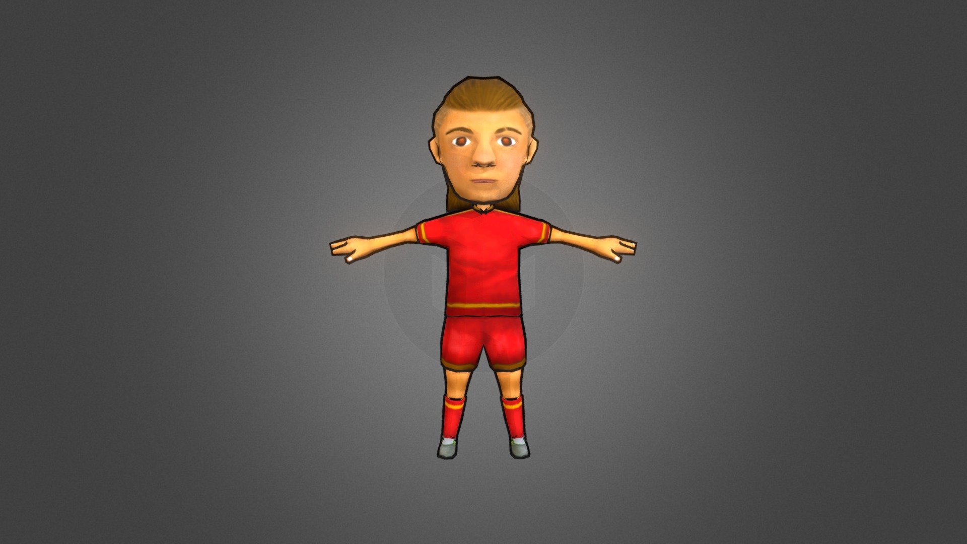 Low Poly Football Player - 3D model by pixelophe [744ab4d] - Sketchfab