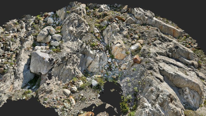Rock Cliff lidar scan 3D Model