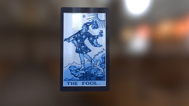The Fool Tarot card 3D Model