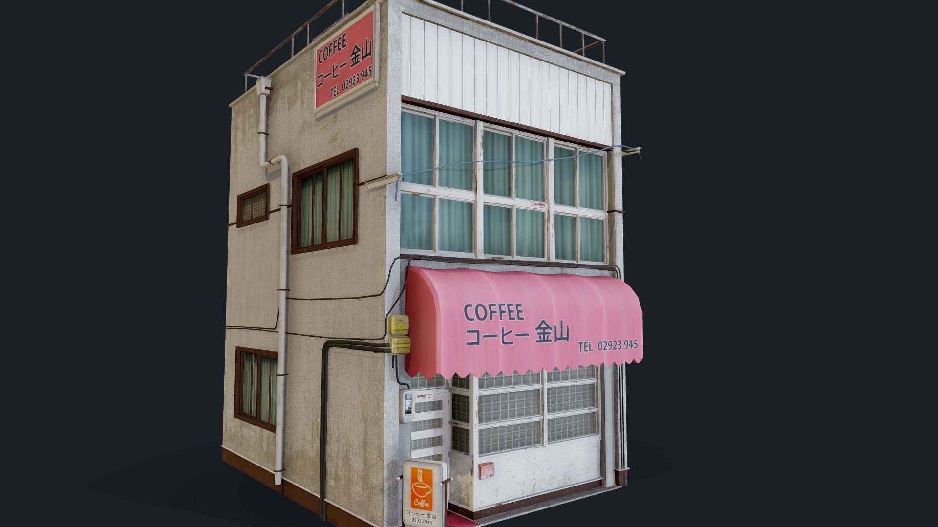 Coffee Shop Of Kanayama - 3D model by Reberu Games (@ReberuGames ...