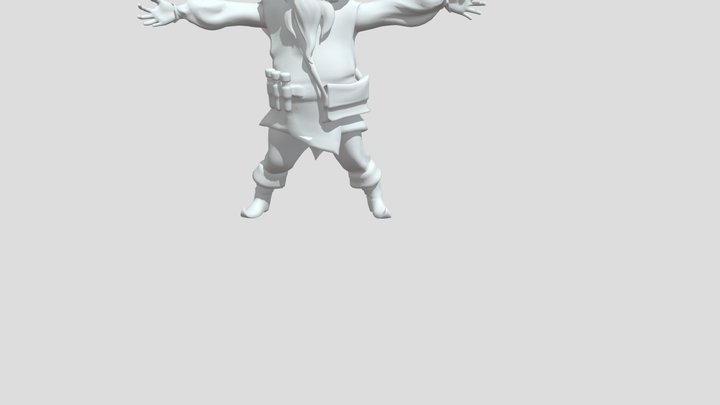 Dwarfo - Cast a Spell 3D Model