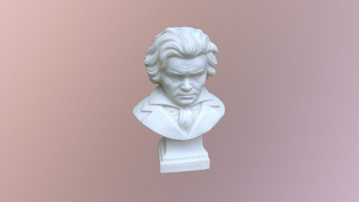 Beethoven Statue 3D Model