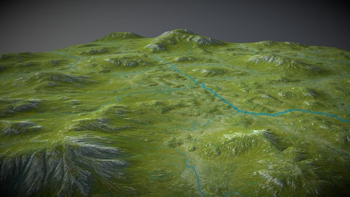 Soft Hills 3D Model