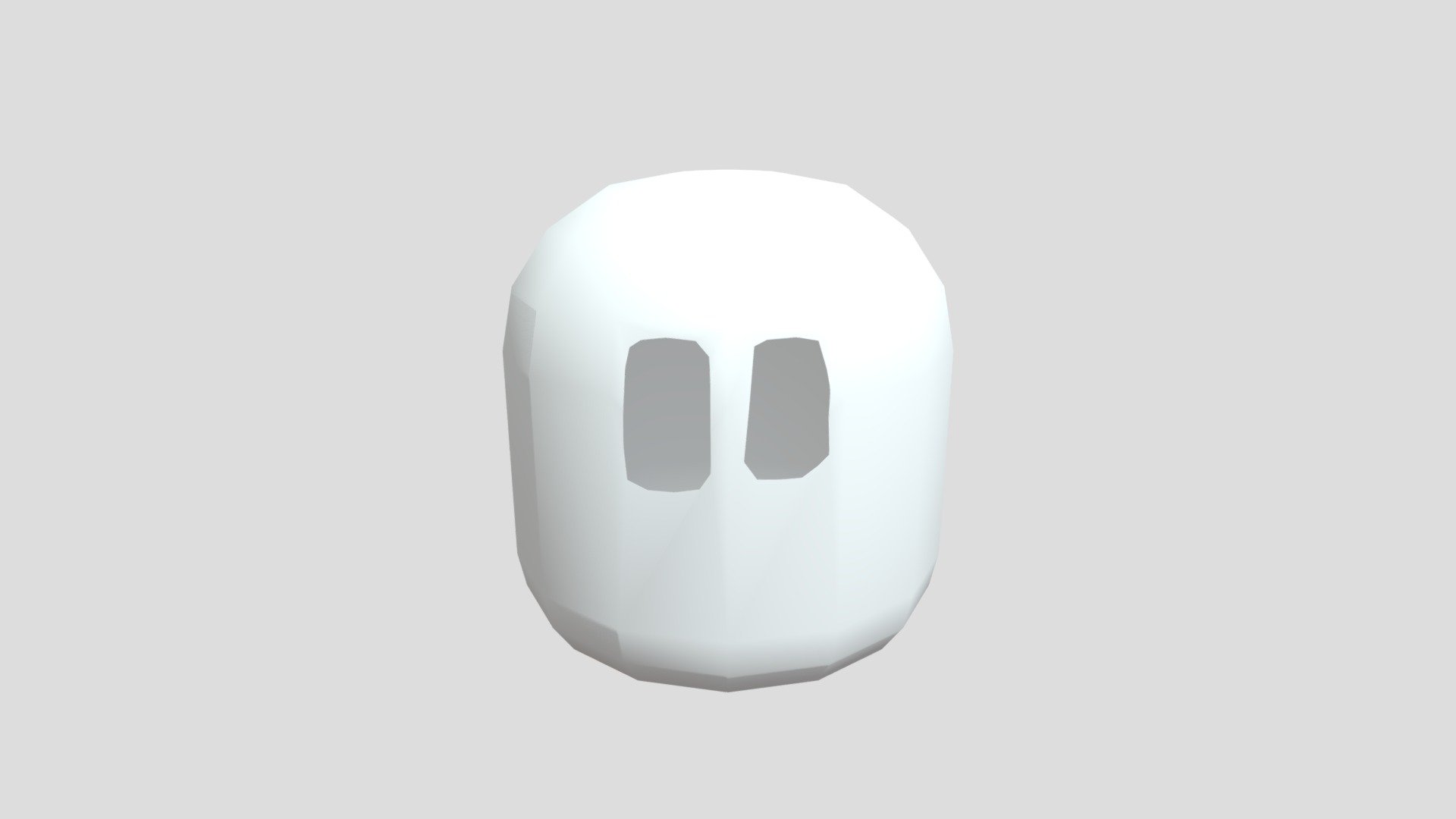 ski mask low poly for roblox ugc Download Free 3D model by