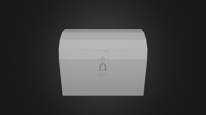 Simple treasure chest 3D Model