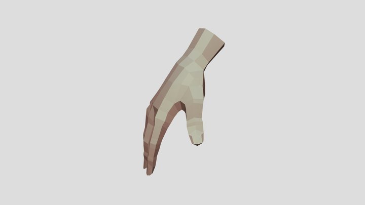 hand_low_poly 3D Model