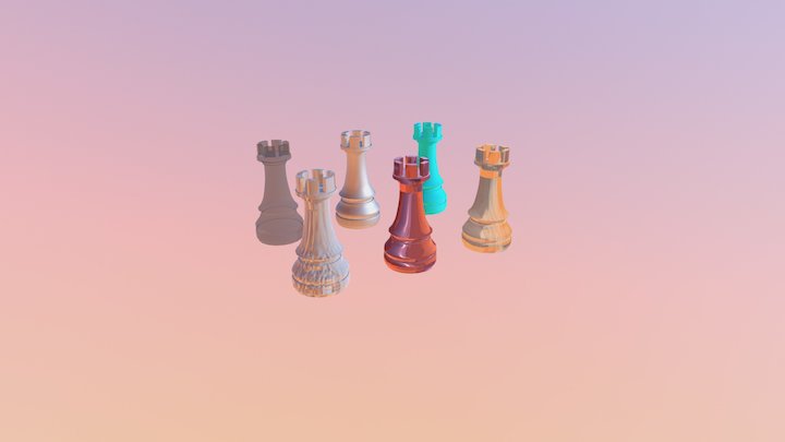 Chess Rooks - Torres de Xadrez 3D Model