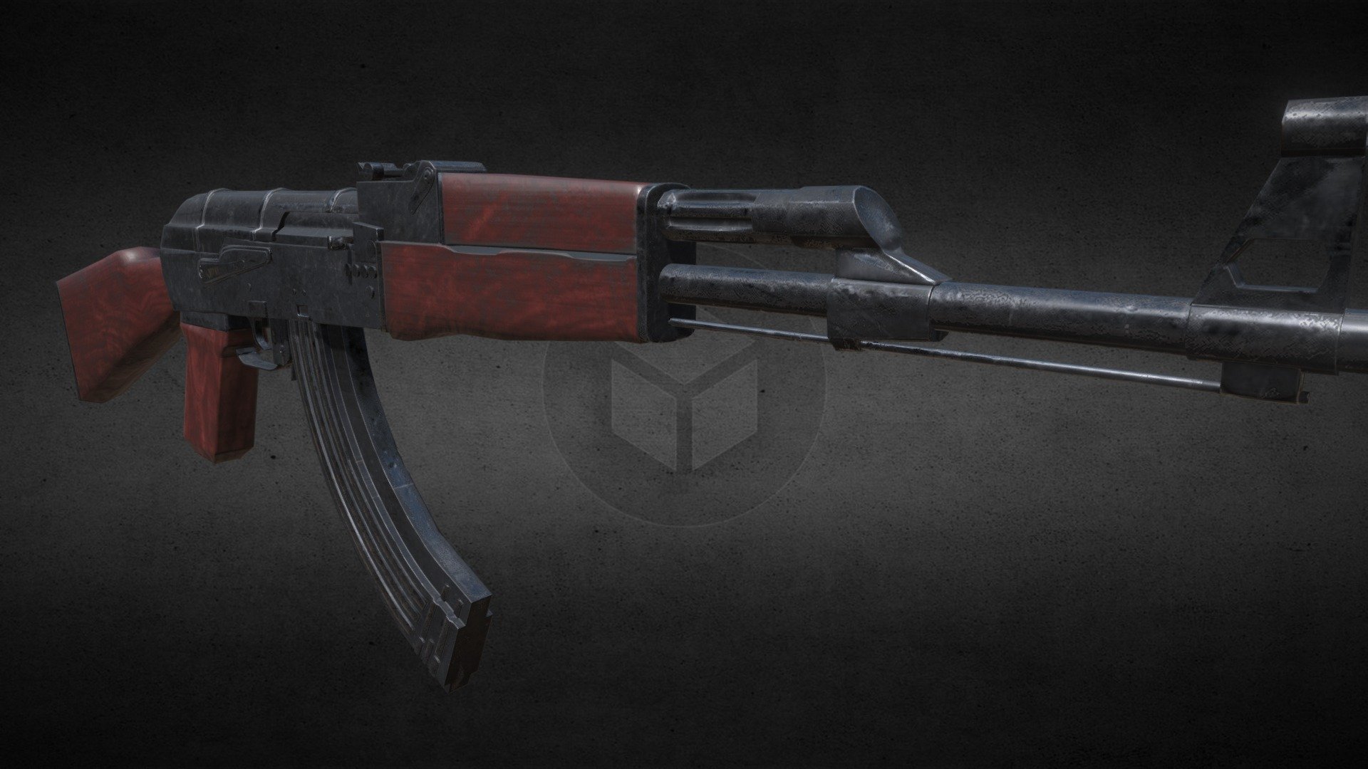 AK-47 Low Poly