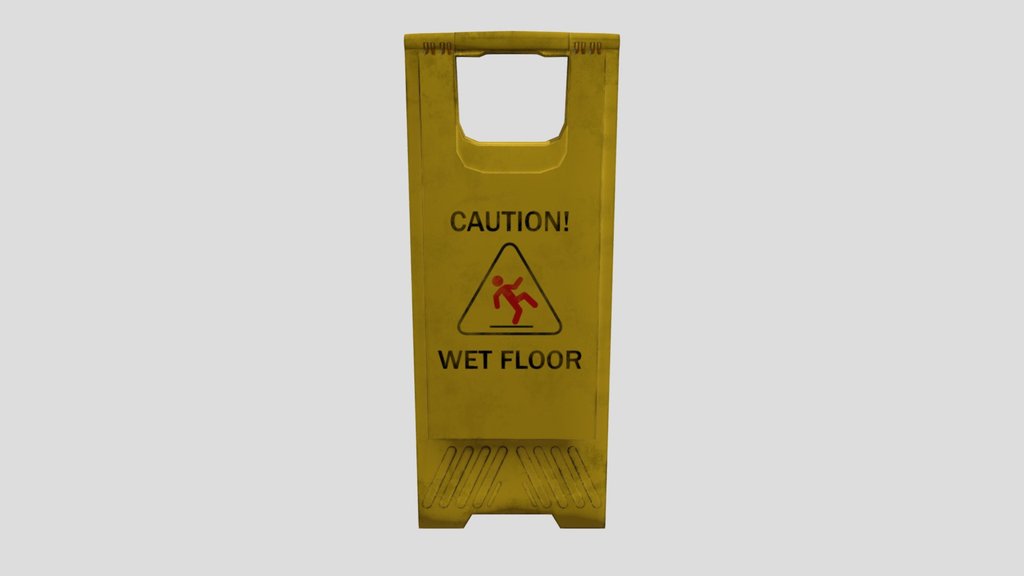 Caution Sign Wet Floor