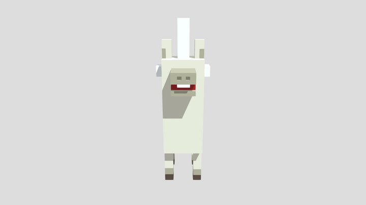 Unihorse Crossy Road 3D Model
