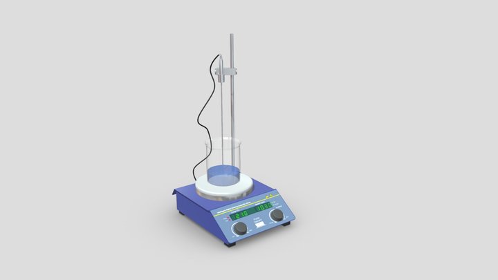 Digital Magnetic Stirrer Hot Plate 3D Model