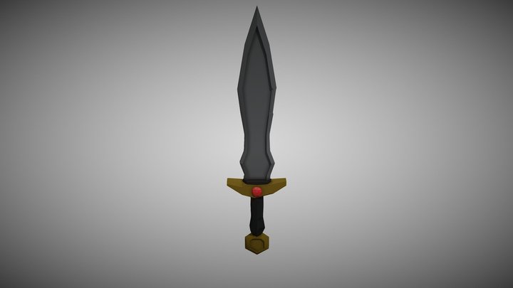 Basic Low Poly Sword 3D Model