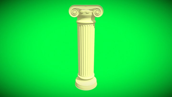 Ionic Capital 3D Model