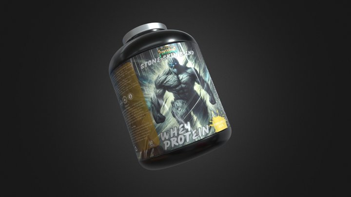 Powerbound Whey Protein - "Stone Skin Blend" 3D Model