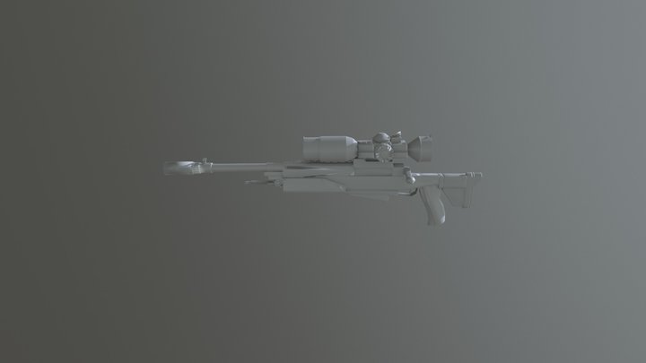 Sniper Rifle 2 3D Model