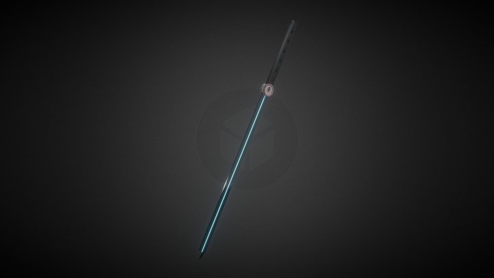 CYBERPUNK SAMURAI SWORD 3D Model
