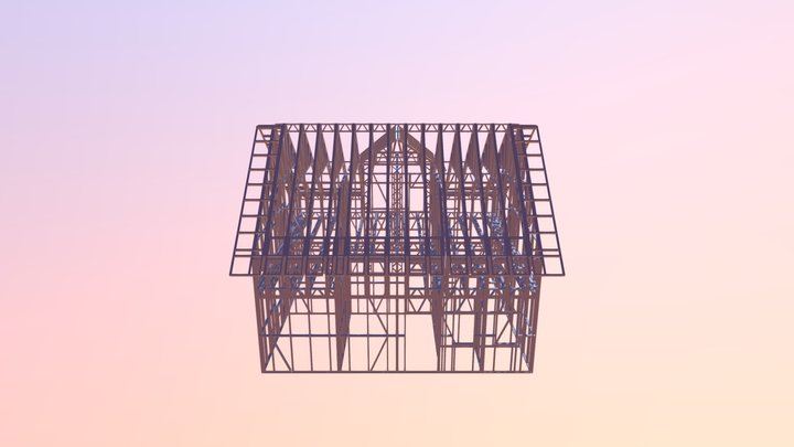 Unic Rotarex® steel structure for house 3D Model