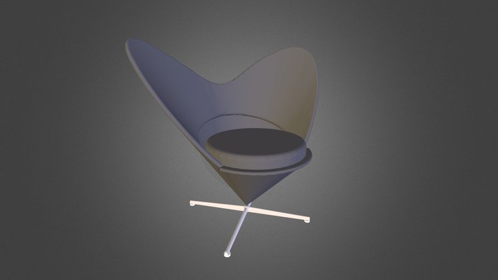 Heart Cone Chair 3D Model