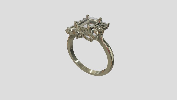 ADRG013 goldring wedding engagement luxury – Modello 3D gratuito STL