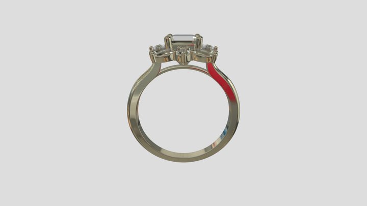 ADRG013 goldring wedding engagement luxury – Free 3D Model STL