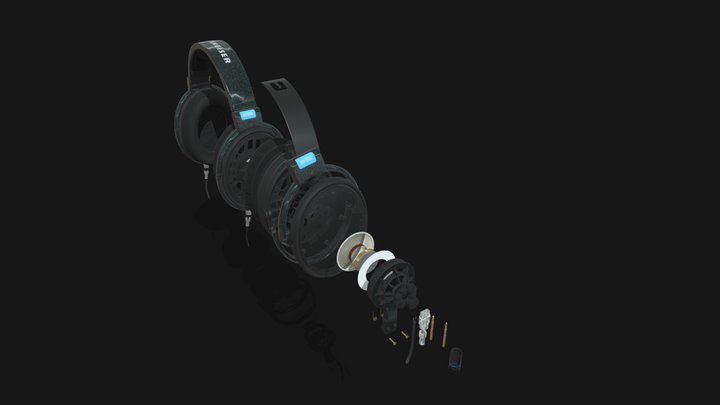 Sennheiser HD 600 3D Model