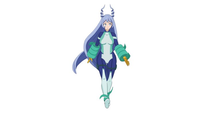 僕のヒーローアカデミア 波動ねじれ my hero academia　Nejire Hado 3D Model