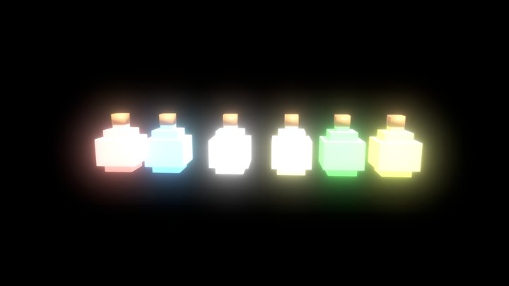 Minecraft Potions 3D Model