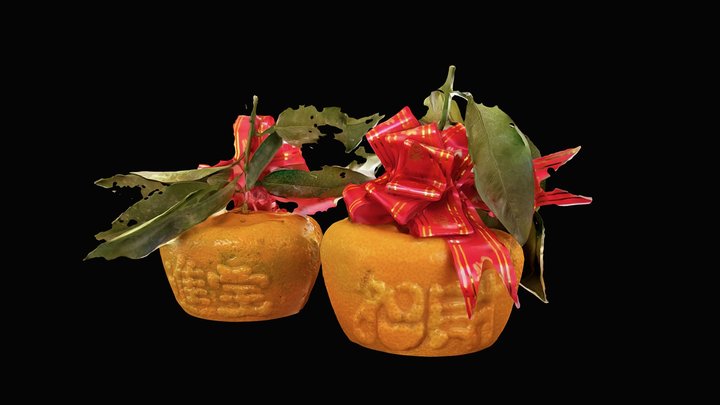 Chinese Prosperity Mandarin - Pair (Scaniverse) – Kostenloses 3D-Modell STL