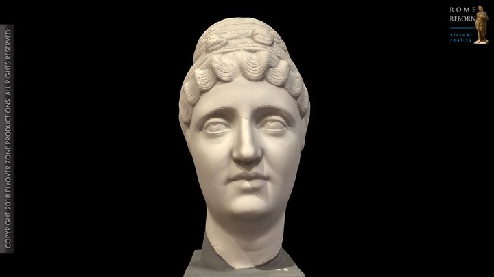 3D rendering of Faustina the Elder