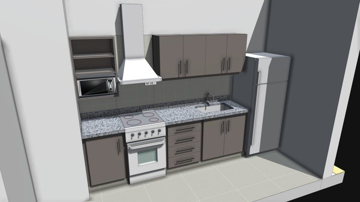 Cocina Taller 3D Model
