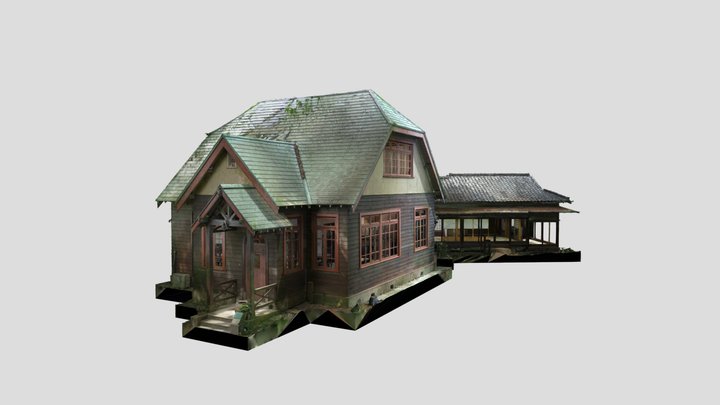 国登録有形文化財 沖本家住宅 3D Model
