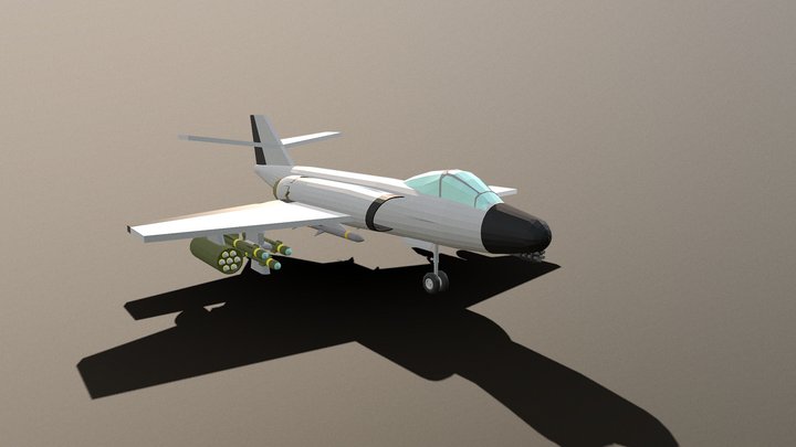 "Grouper" Attack Jet 3D Model
