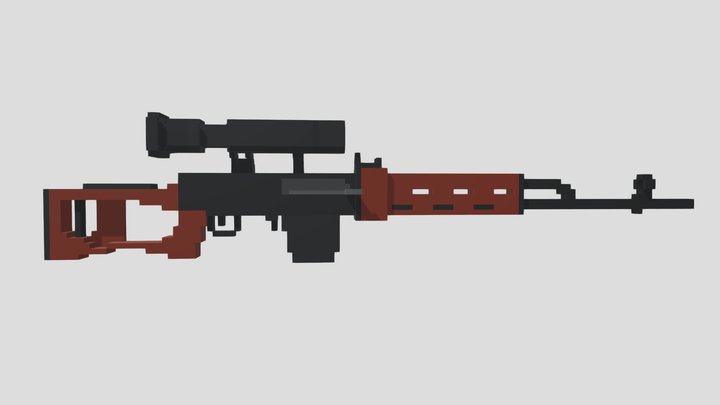 SVD Dragunov 3D Model