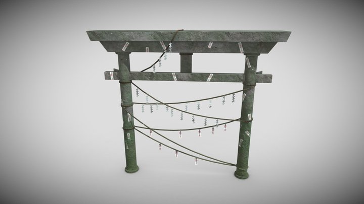 Japanese Torii 3D Model