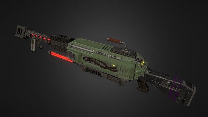 2003 Shock rifle Unreal Tournament Remodeld 3D Model