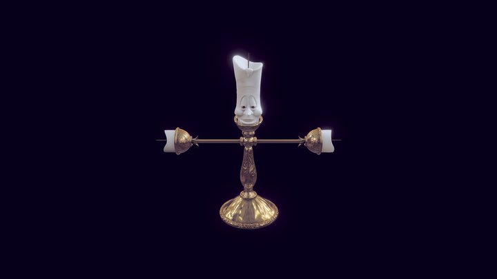 Lumiere - Beauty And The Beast 3D Model