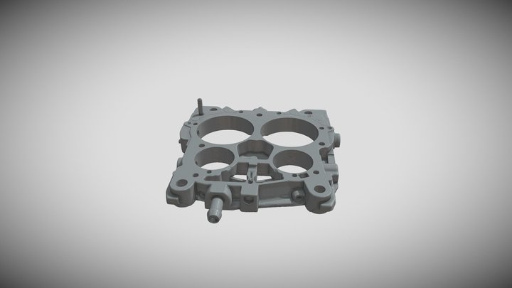Carburetor Baseplate 3D Model