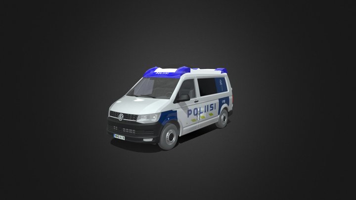 Finnish Police car 3D Model