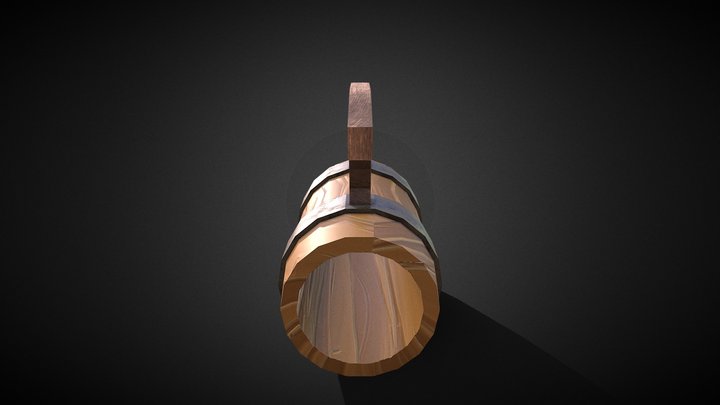 Chope_de_bière_Low_Poly 3D Model