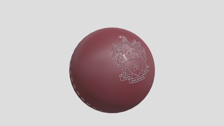 CricketBall 3D Model