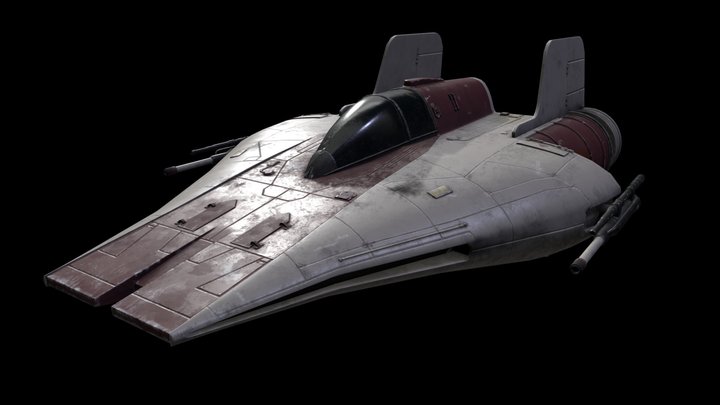 Rebel A-Wing (Star Wars) 3D Model