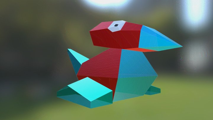 Porygon Pokemon 3D Model