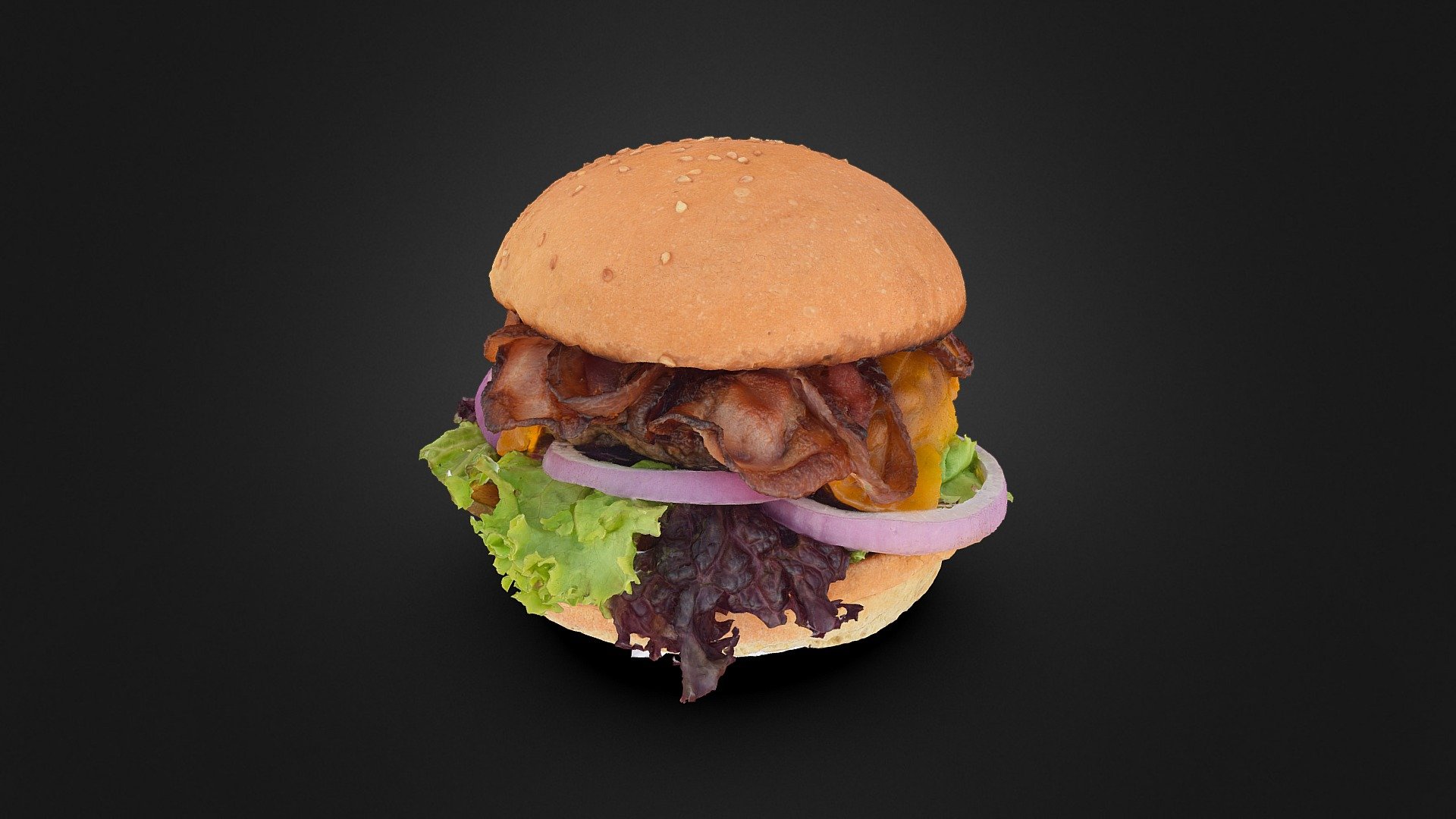 3D BURGER DOUBLE CHEESE