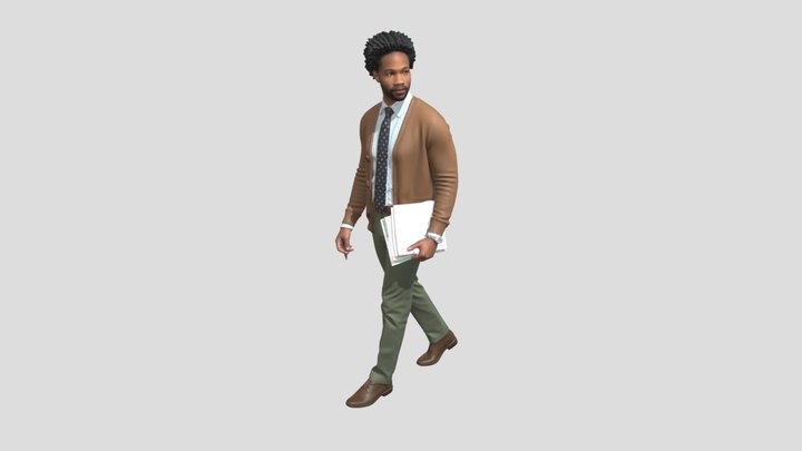 Casual Teacher In Motion – Modèle 3D gratuit STL