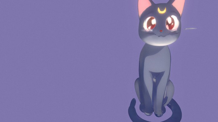 Luna (Sailor Moon) by foxoutdabox 3D Model