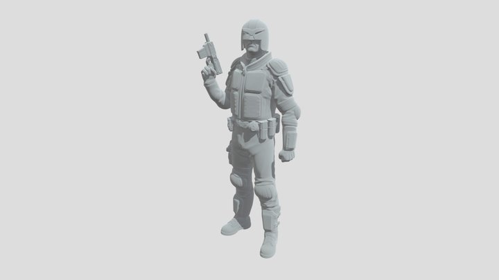 Judge Dredd- The Urban era 3D Model